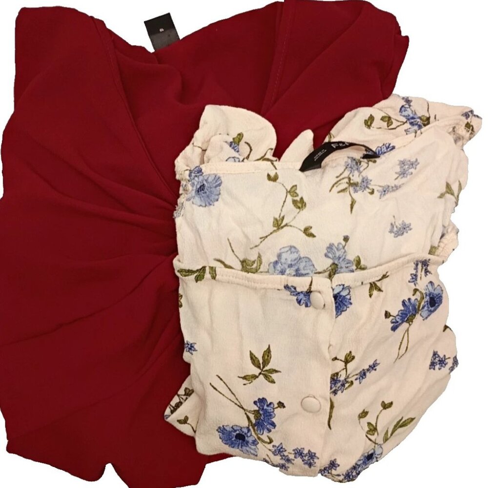 Women's Blouses Size M 2 Item Lot 6/8